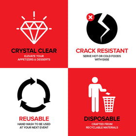Stock Your Home disposable serving trays simplify cleanup after gatherings and parties.