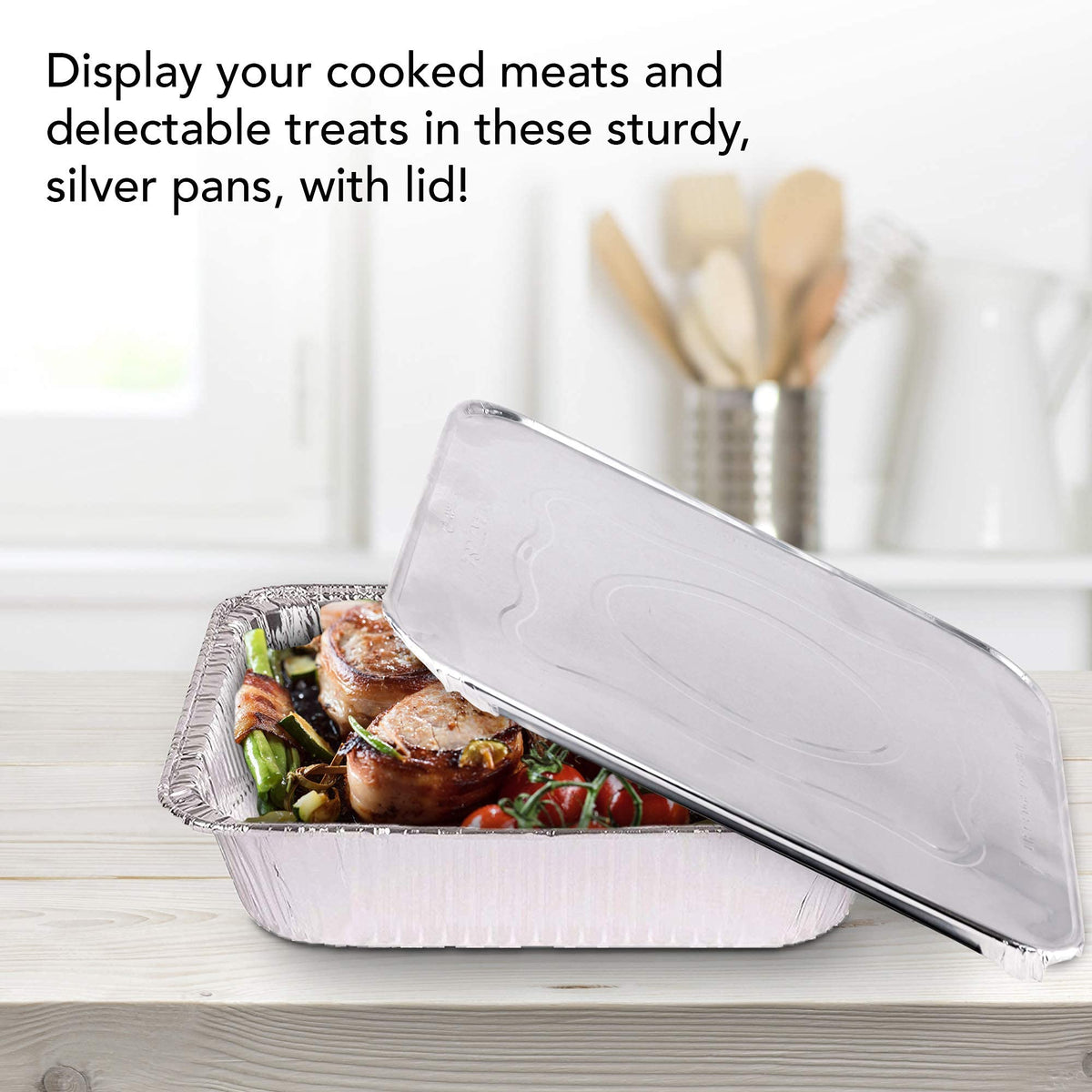 Stock Your Home disposable trays simplify cleanup after events.