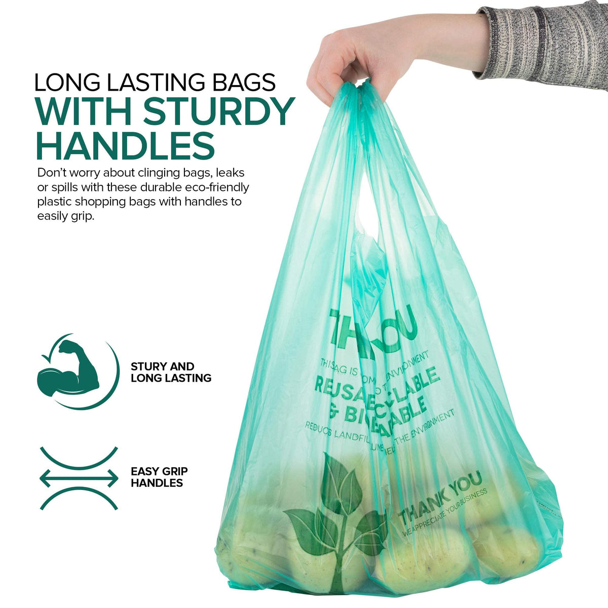 Stock Your Home multipurpose bags shown for produce and lunch packing