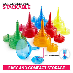 Stock Your Home orange margarita glass, vibrant cups for summer pool parties