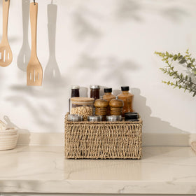 StorageWorks multi-use kitchen caddy on a counter for organized meals.