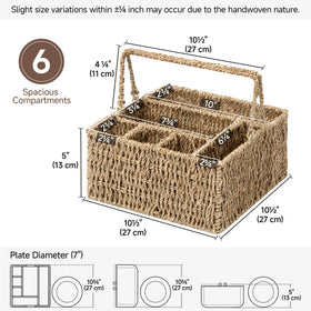 StorageWorks paper plate dispenser on countertop for quick meals.