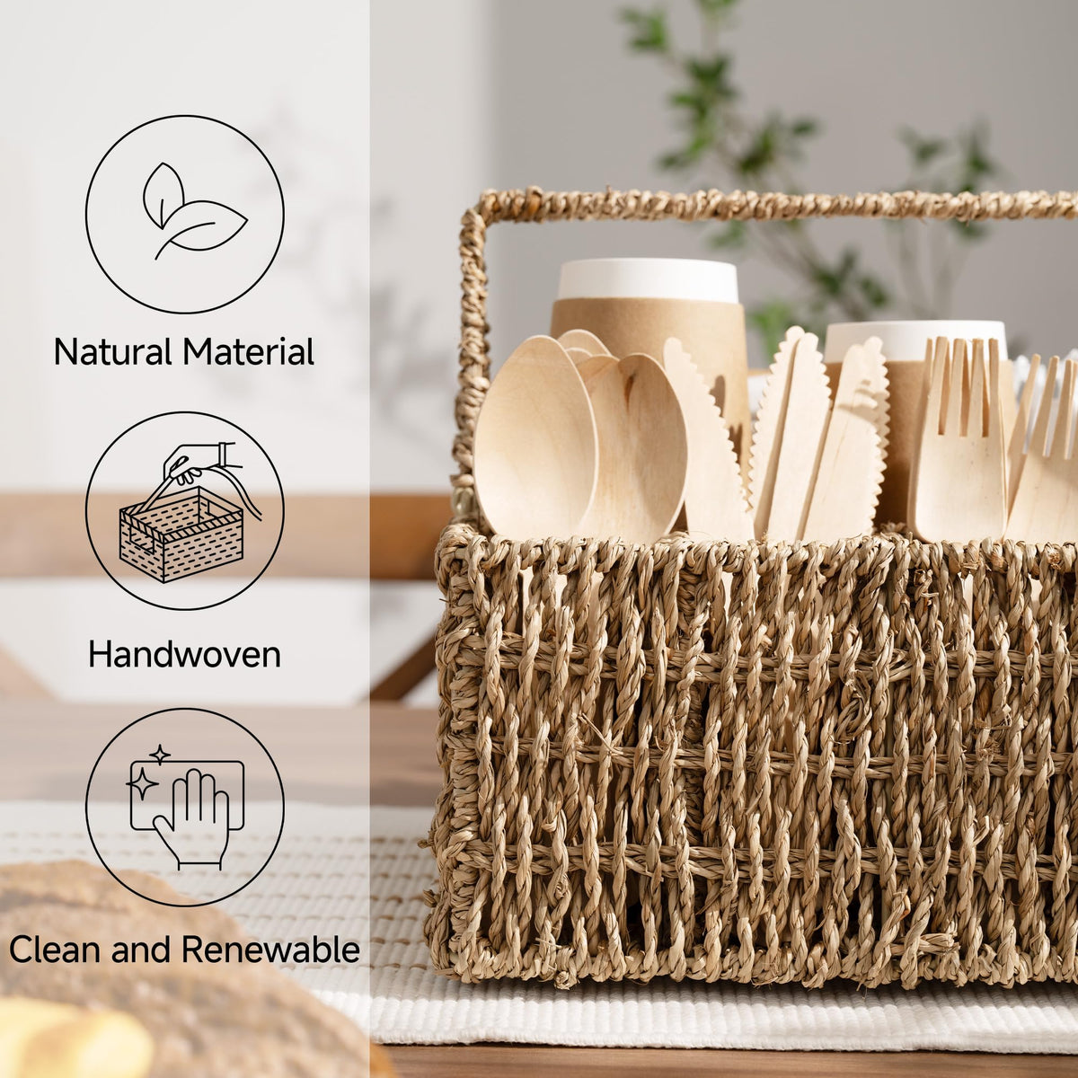 StorageWorks rustic kitchen organizer with durable frame for daily use.
