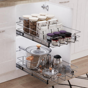 STORKING chrome-plated rails resist corrosion and simplify cleaning.