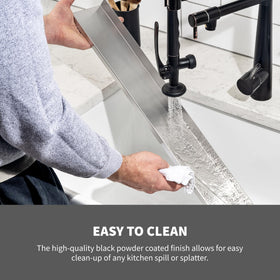 StoveShelf fits flat and curved stoves for versatile placement.
