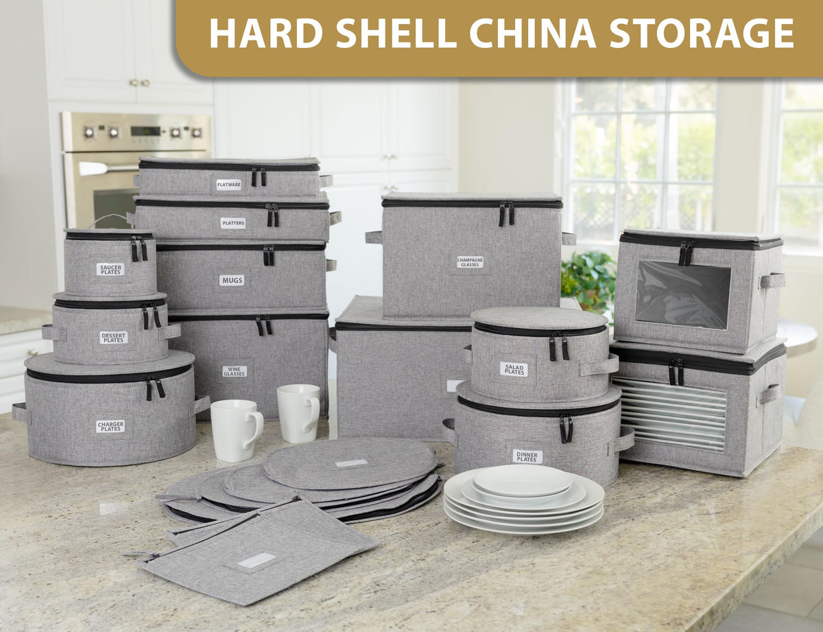 STOZU hard shell construction offers durable china protection for holidays