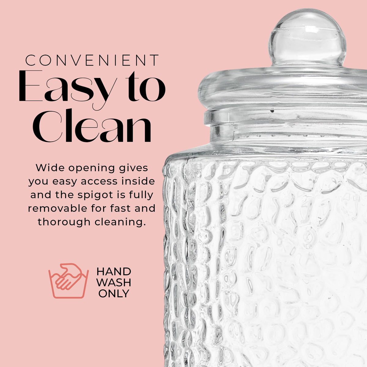 Style Setter non-drip spigot for clean, precise pours at gatherings.