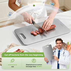 Sufkodu titanium cutting board packaged in modern gift-ready packaging