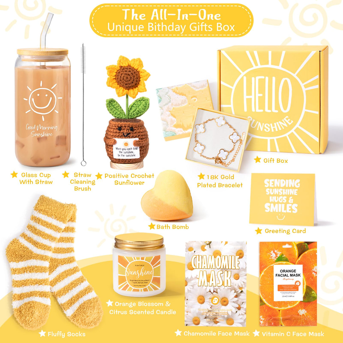 Suhctuptx Crochet Sunflower adds sunny charm to the gift box