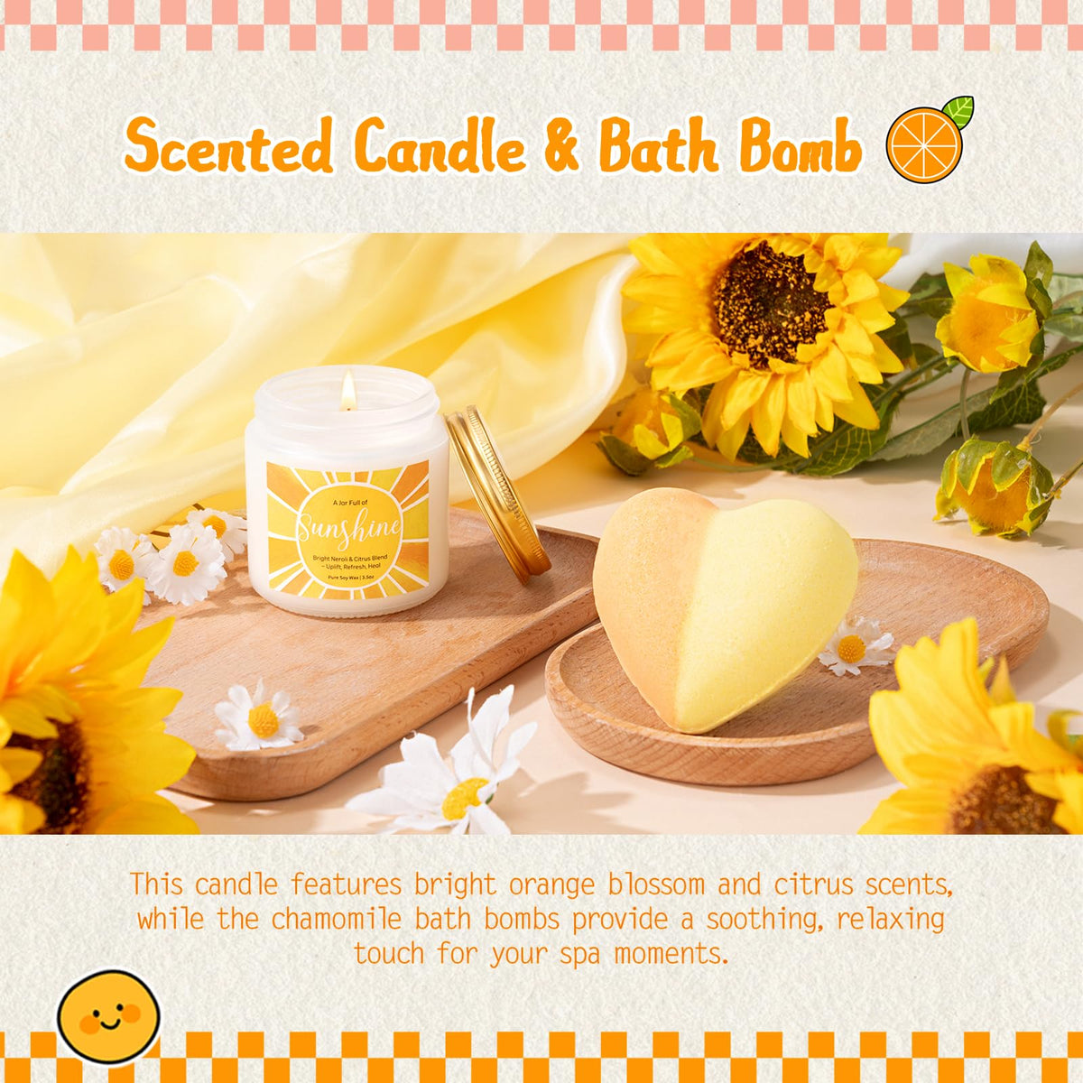Suhctuptx Orange Face Mask delivers a refreshing skincare moment