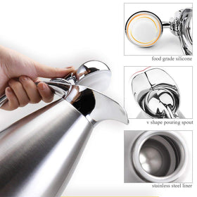 Sumerflos press-button pour enables one-handed operation