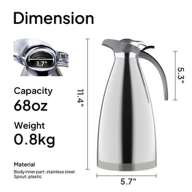 Sumerflos pour spout design promotes smooth, splash-free pouring