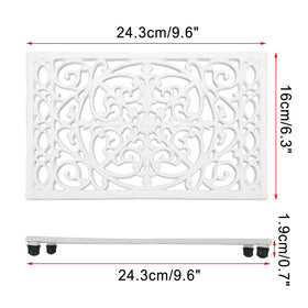 Sumnacon trivet featuring cushioned rubber feet to prevent slipping.