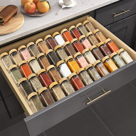 Suneerplay on-counter spice organizer helping declutter countertops.
