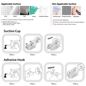 SunnyPoint NeverRust suction cups enabling repositionable placement on glass or tile