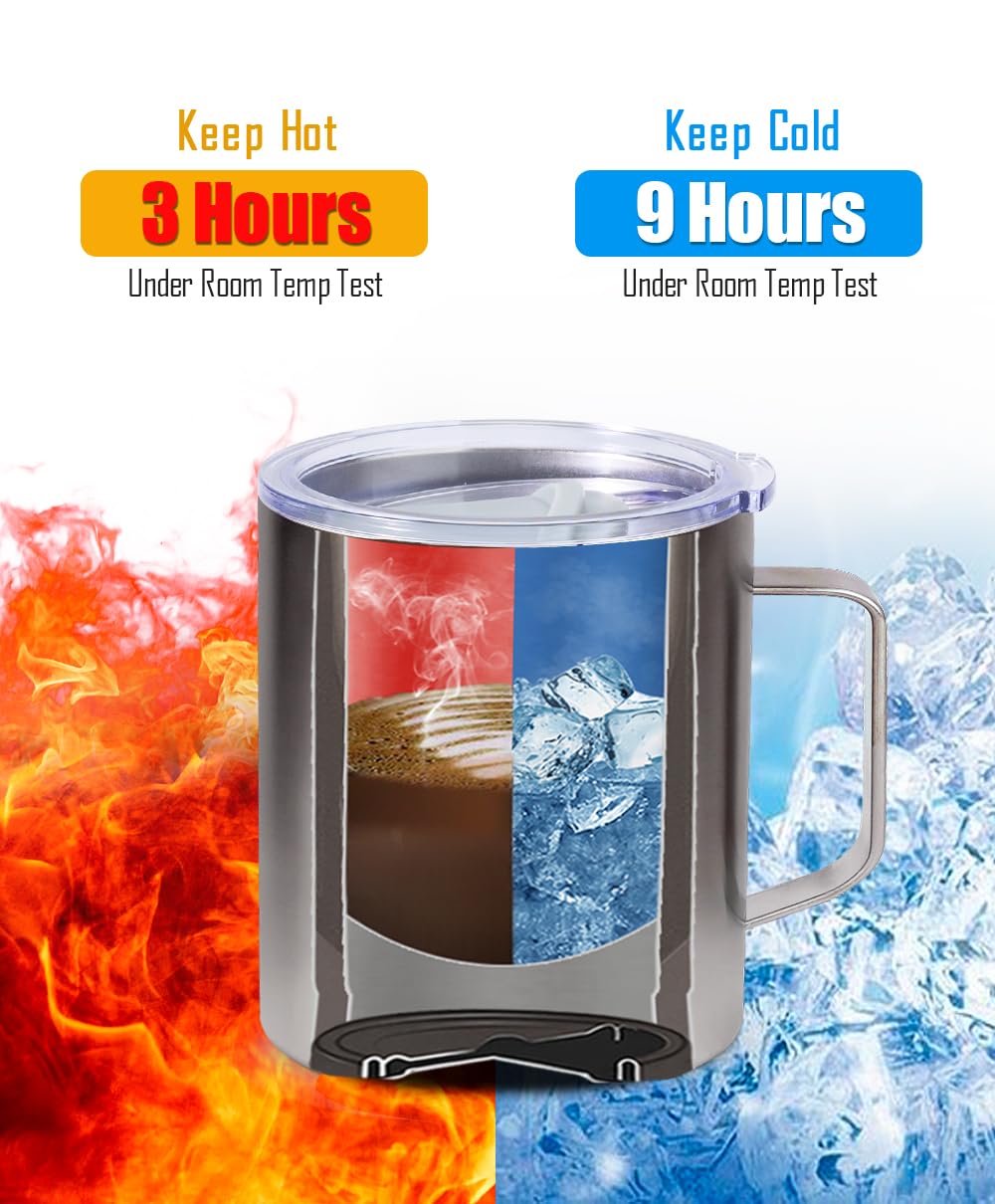 Sunwill stainless steel mug 14oz iceberg finish resists rust and scratches