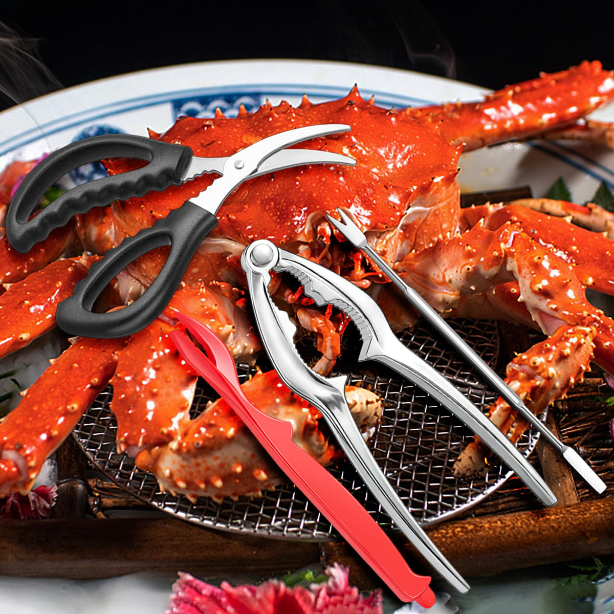 Suoundey kitchen set ideal for crab, lobster, and shrimp
