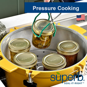 Superb Sealing Solutions 60-pack lids for efficient canning batches