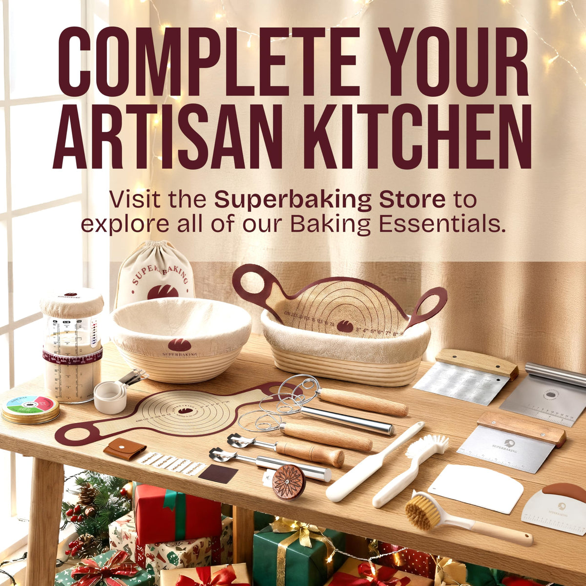 Superbaking gift-ready packaging for home bakers