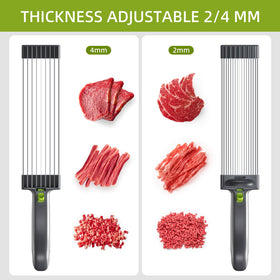 SupMaKin Fresh Meat Slicer uses a strong suction base for stable operation.