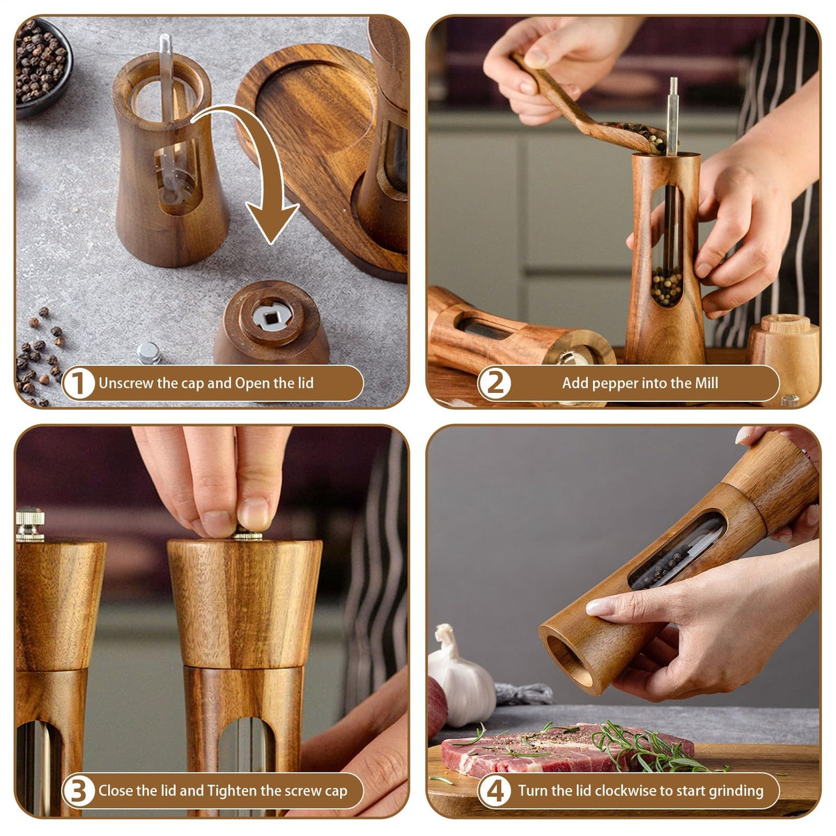 SUPRNN twist mechanism grinders deliver smooth grinding action
