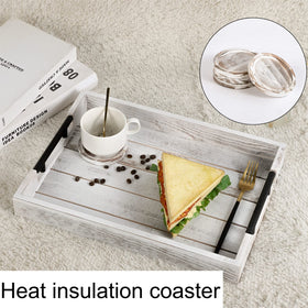 SUQANACY vintage wood grain tray enhances room decor