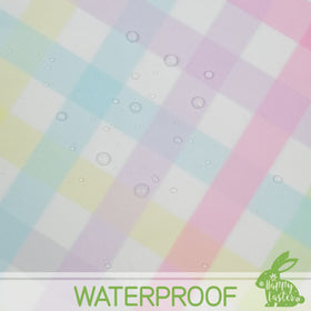 SuQKXCo stain-resistant tablecloth is easy to clean after kids' meals