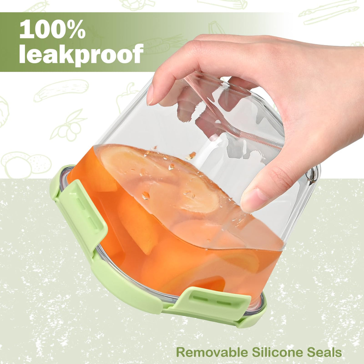 Susukkie airtight lids prevent leaks during transport for lunch on the go