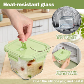 Susukkie dishwasher-safe glass bowls simplify cleaning on busy days