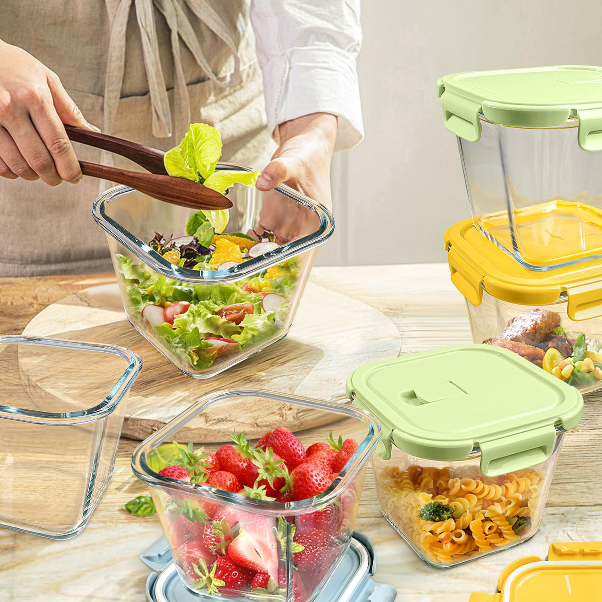 Susukkie portable glass lunch containers convey a professional look for work