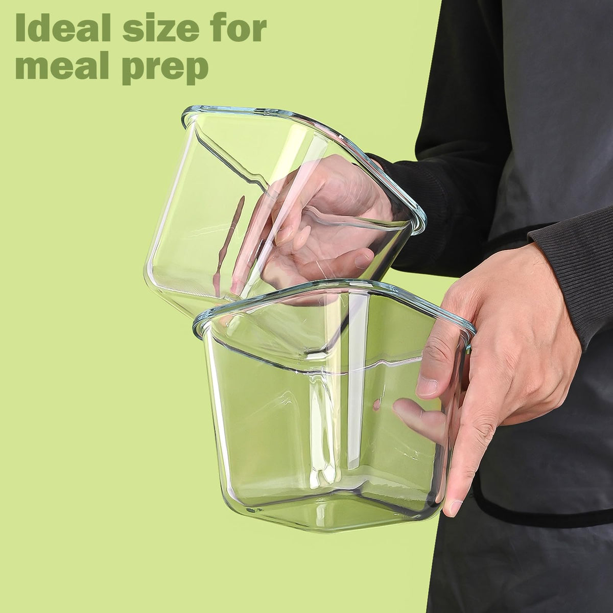 Susukkie square container for fridge space-saving organization.