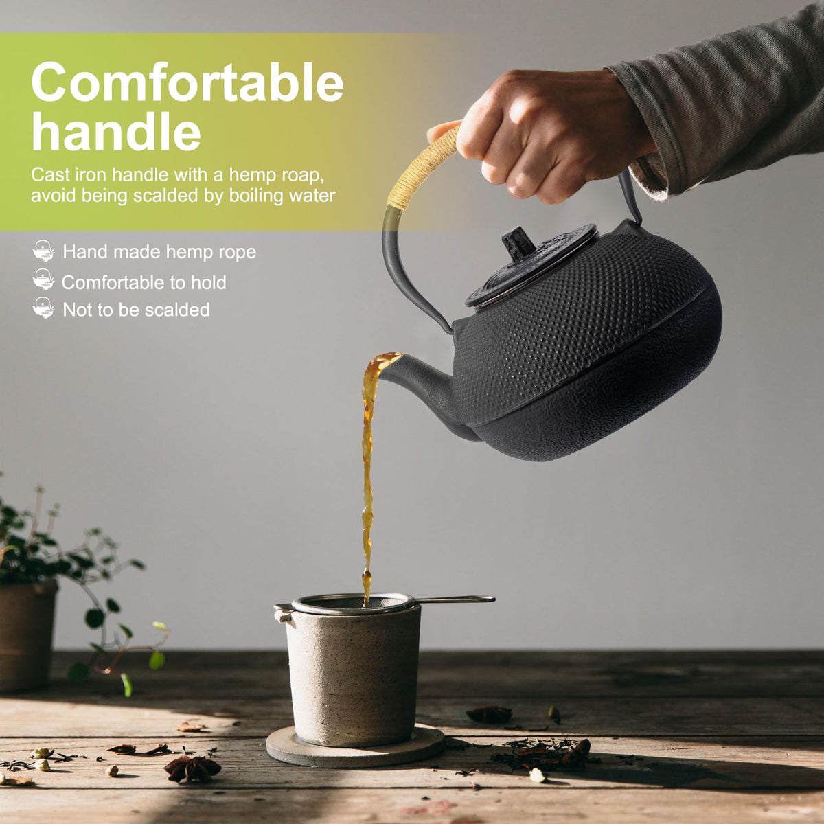 Suyika 650ml capacity teapot ideal for 1-2 servings