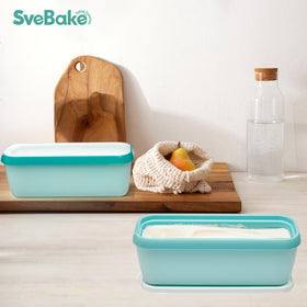 SveBake rubber ring base prevents sliding during scooping