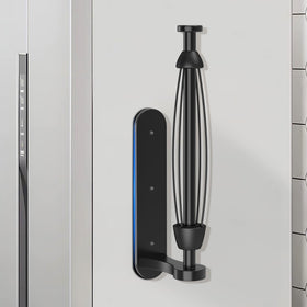 Swaitee magnetic paper towel holder mounted on a fridge for a clutter-free counter.