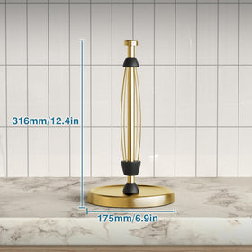 Swaitee paper towel holder fits different roll sizes with ease.