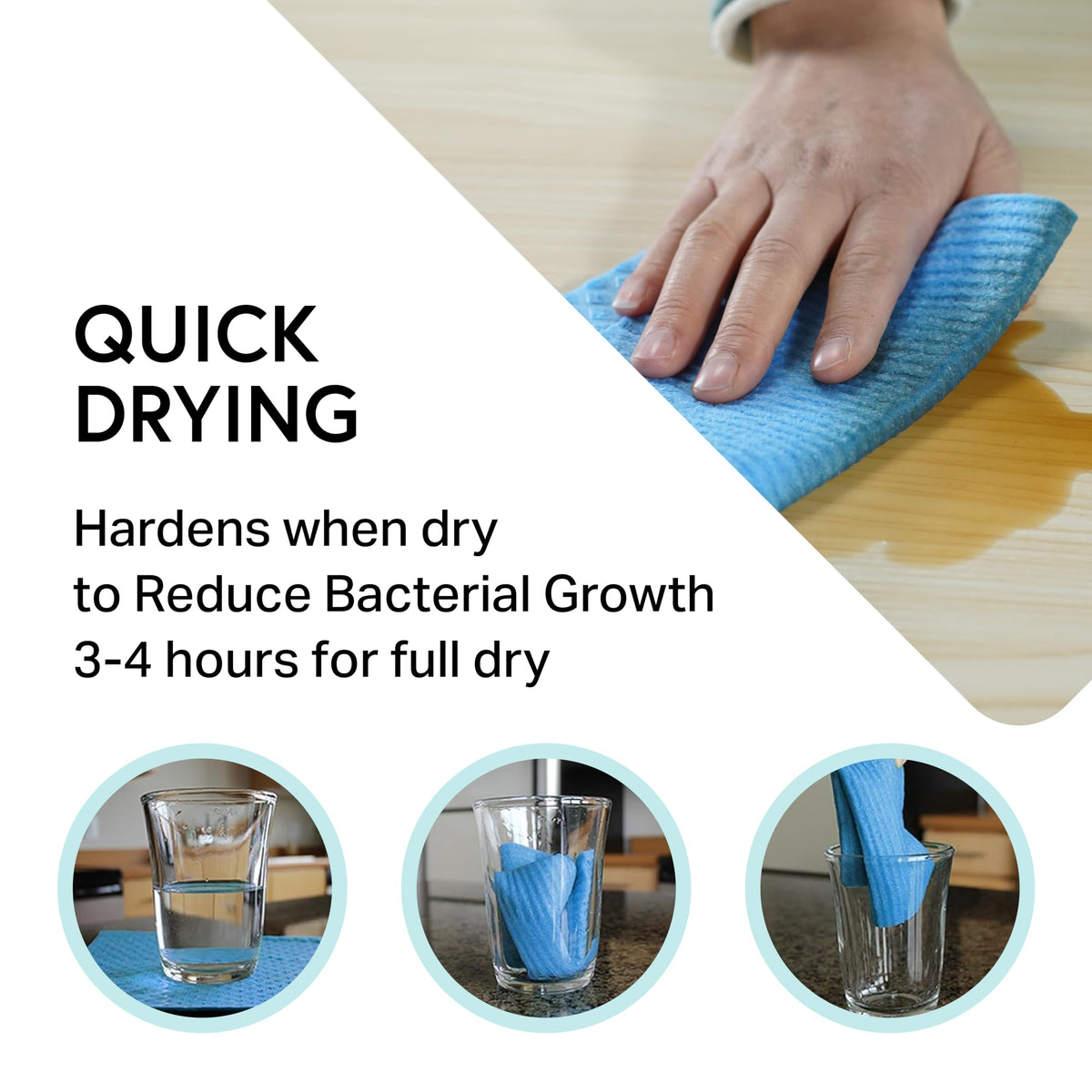 Swedish Wholesale dishcloths absorbent power handles spills with a single wipe.