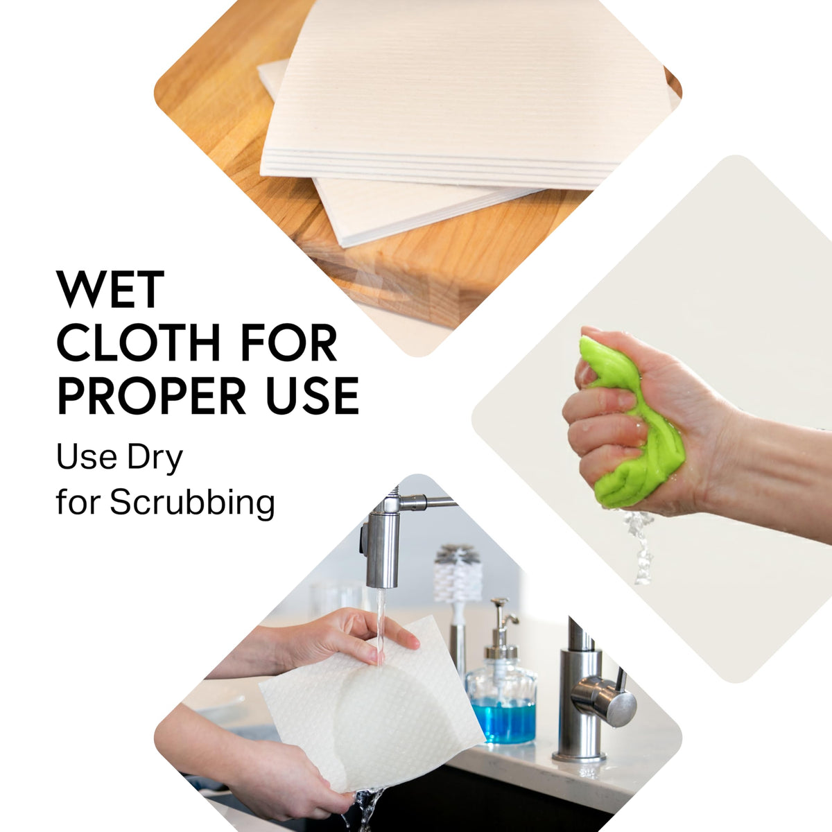 Swedish Wholesale cloths help reduce paper towel use daily