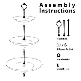 Sweejar easy-clean stackable cake stand saves cabinet space