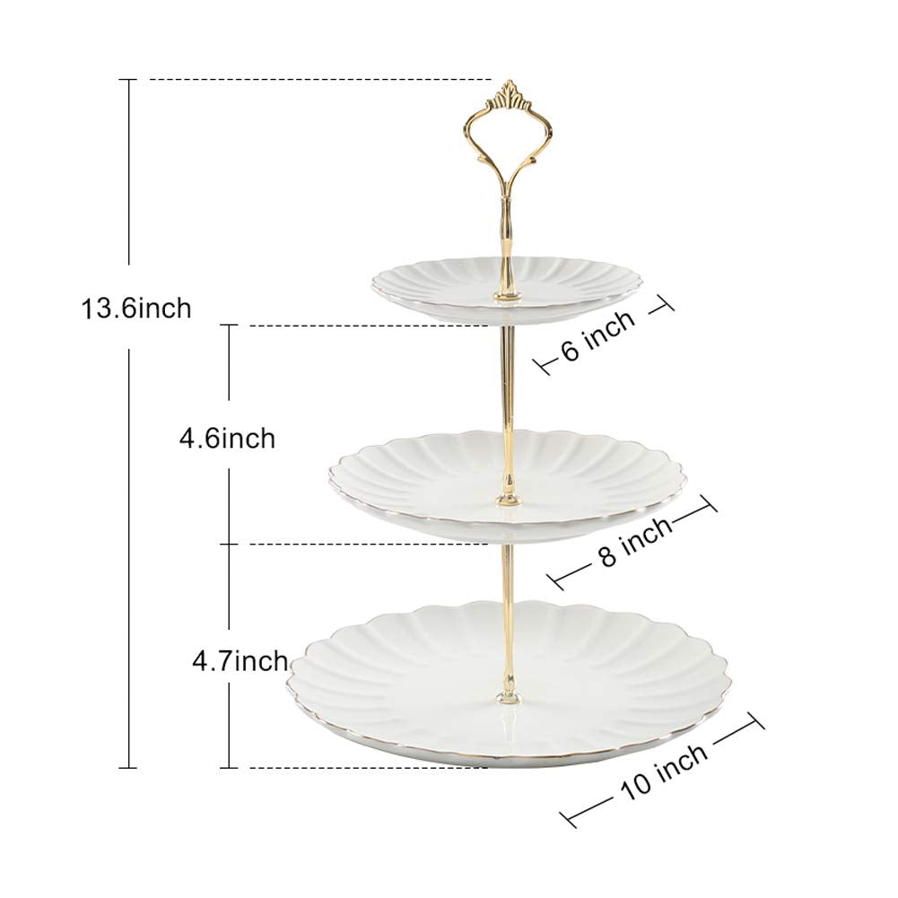 Sweejar ceramic cake stand with pumpkin shape glaze for festive desserts