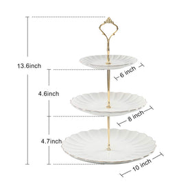 Sweejar ceramic cake stand with pumpkin shape glaze for festive desserts