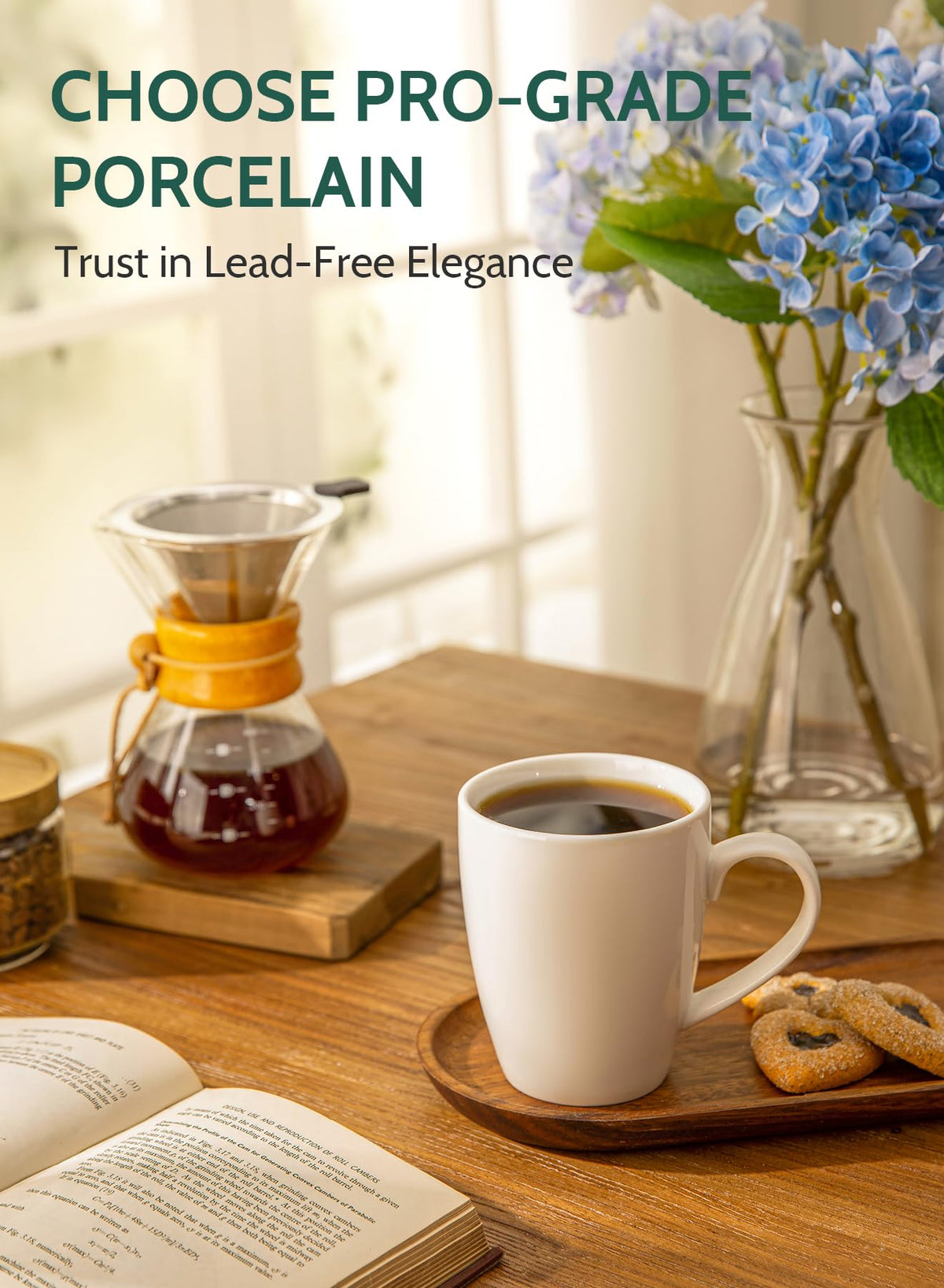 Sweese pro-grade porcelain with lead-free glaze for even heating