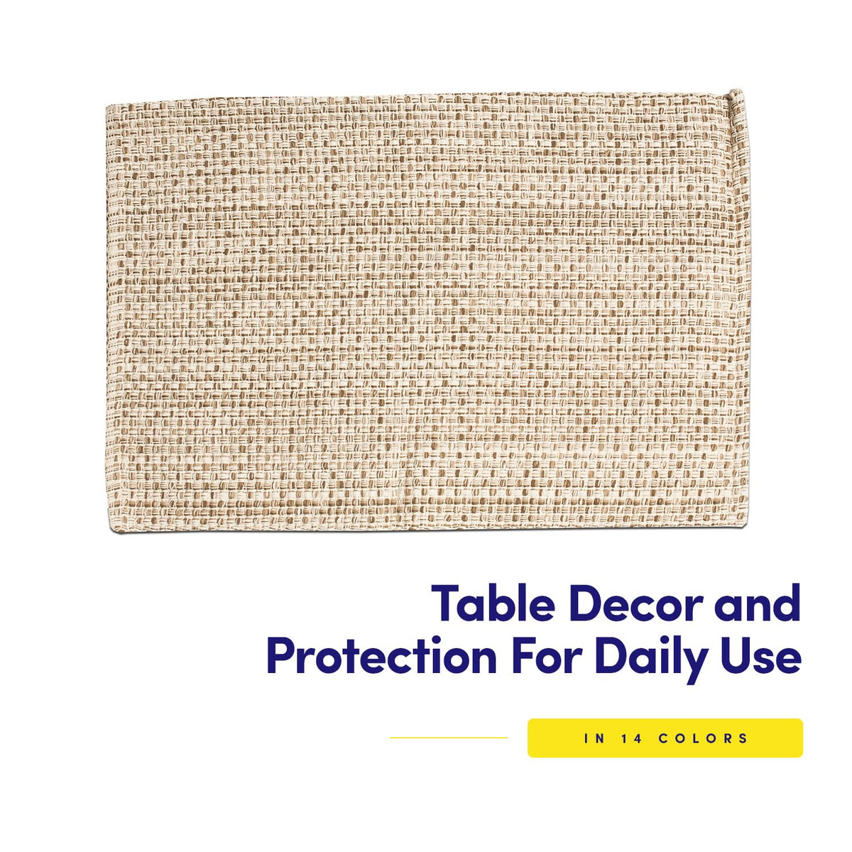 Sweet Home Collection easy-care placemats offer machine washable convenience after gatherings