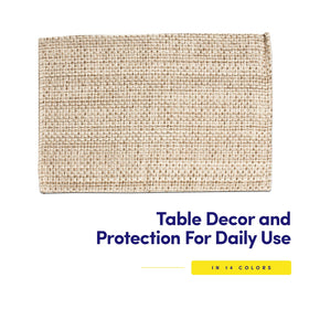 Sweet Home Collection easy-care placemats offer machine washable convenience after gatherings