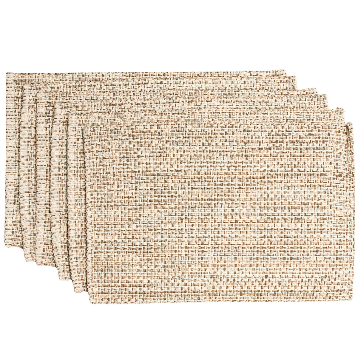 Sweet Home Collection egg-shell placemats close-up showing soft cotton texture