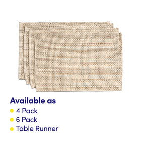 Sweet Home Collection placemats on a kitchen table for casual everyday meals