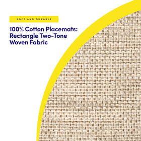 Sweet Home Collection two-tone cotton placemats in a dining setup elevate table styling