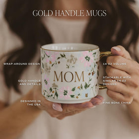 Sweet Water Decor Best Mom Ever mug featuring gold rim for a refined look.