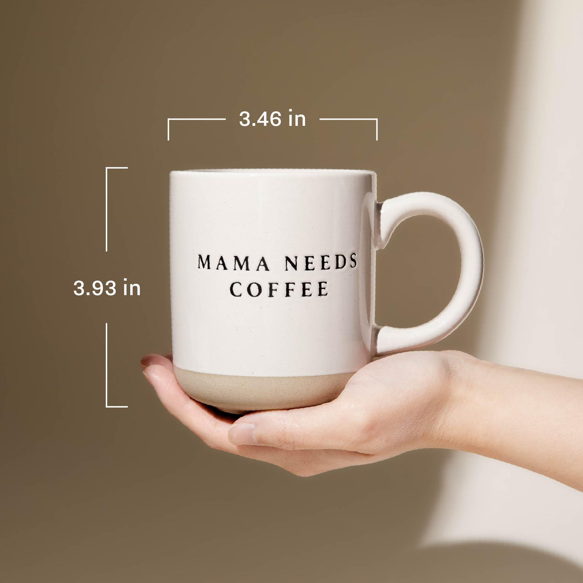 Sweet Water Decor Best Mom Ever mug side angle highlighting its timeless stoneware style