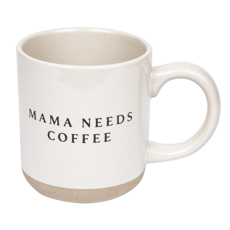 Sweet Water Decor Mama Needs Coffee mug with cream base, ideal for hot coffee.