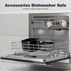 Sweetcrispy square basket maximizes cooking space for family meals